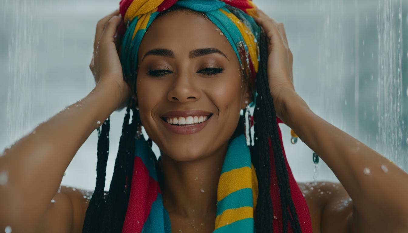 Can you shower with braids?