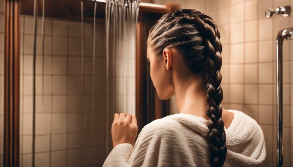 drying wet braids