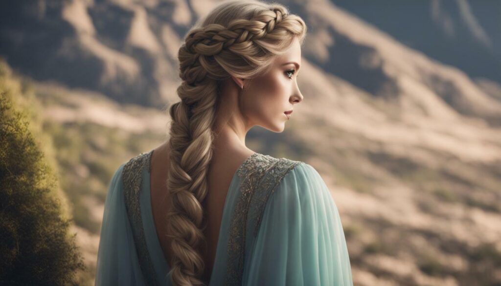 princess braid for long hair