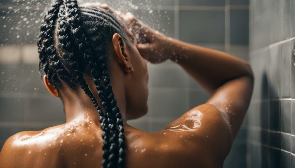 routine for washing braids