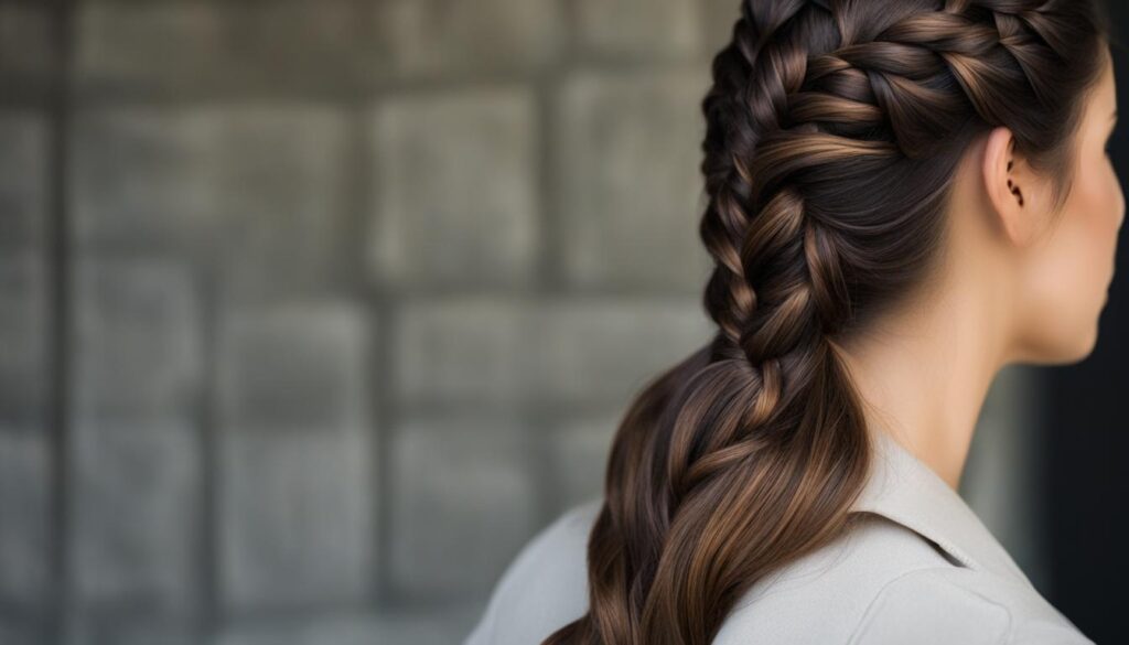 French braid hairstyle