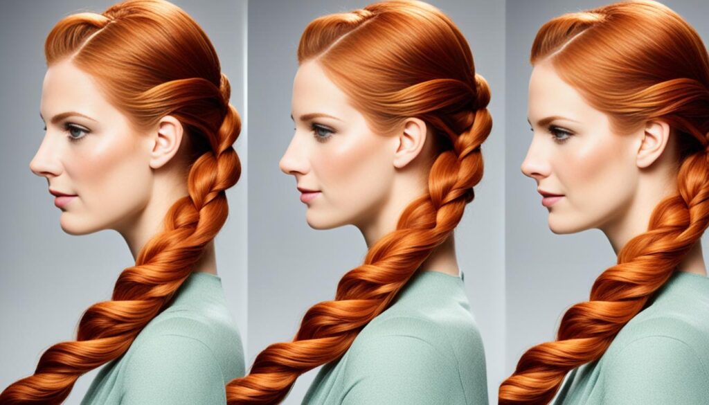 ginger hair braid