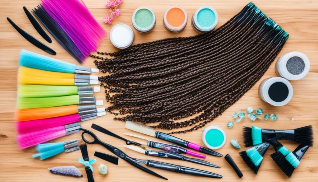 materials used for black girl braids