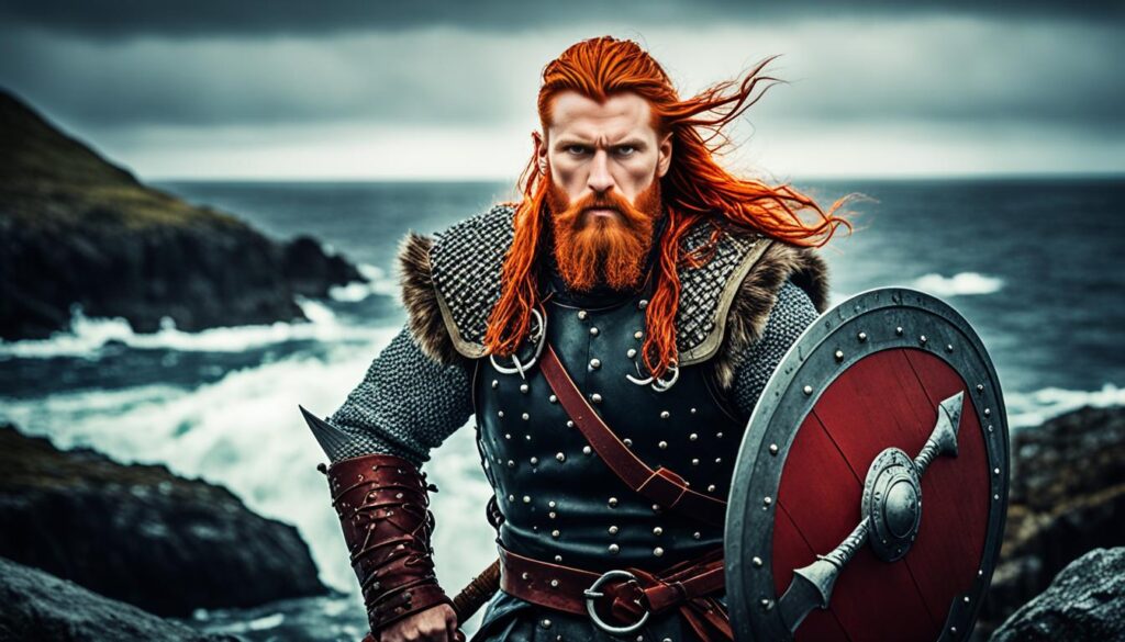 red-haired Viking warriors