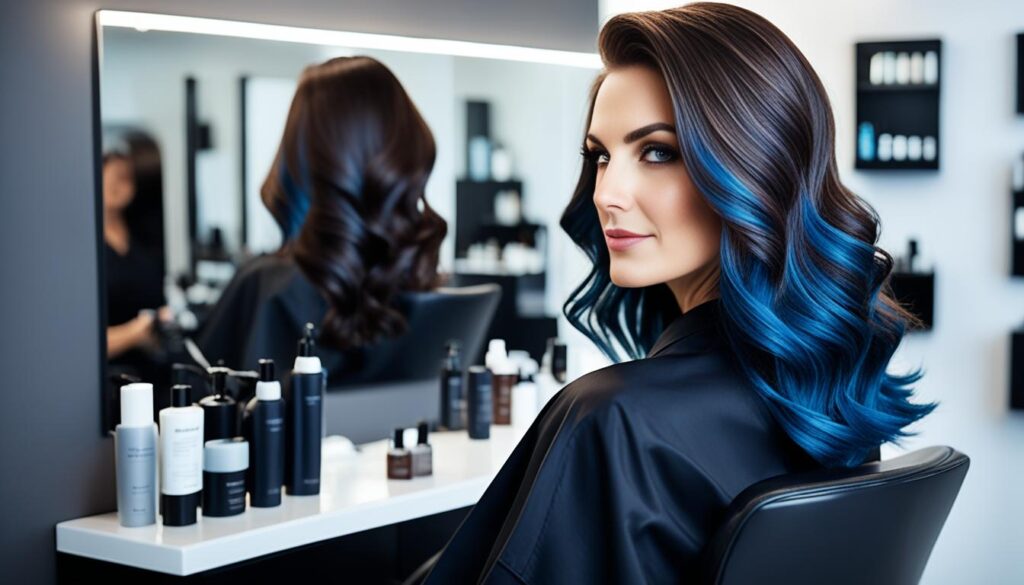 Achieving off black hair color