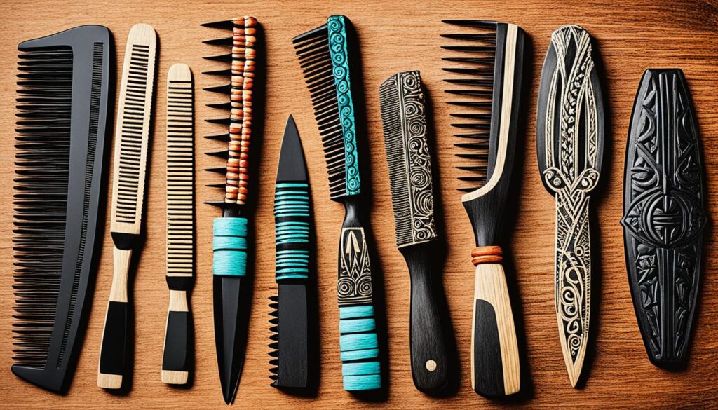 Aztec hairstyle tools