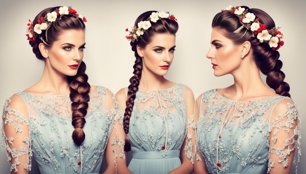 Did Italians have braids?