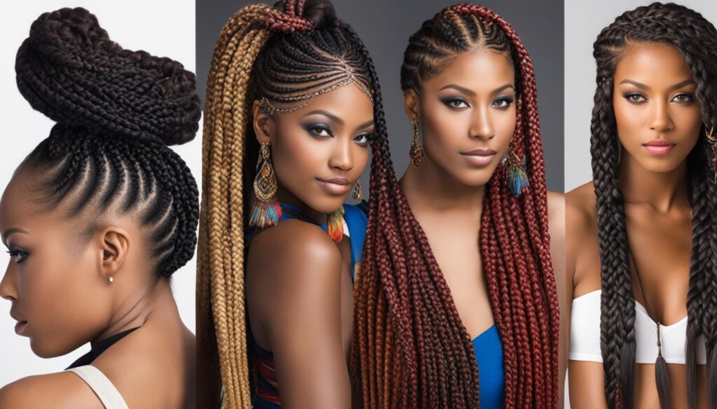 Diversity in braided hairstyles