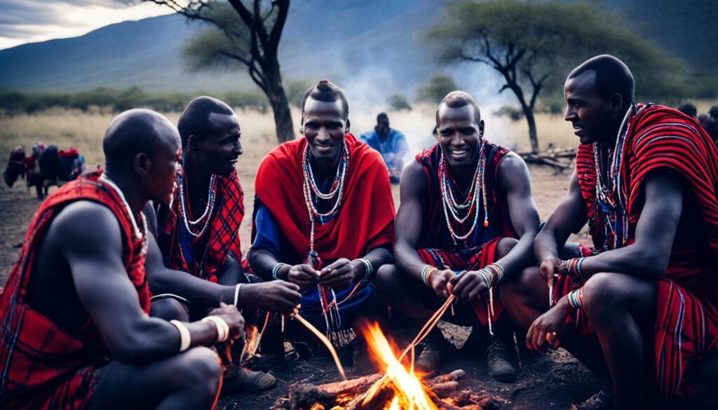 Maasai hair braiding