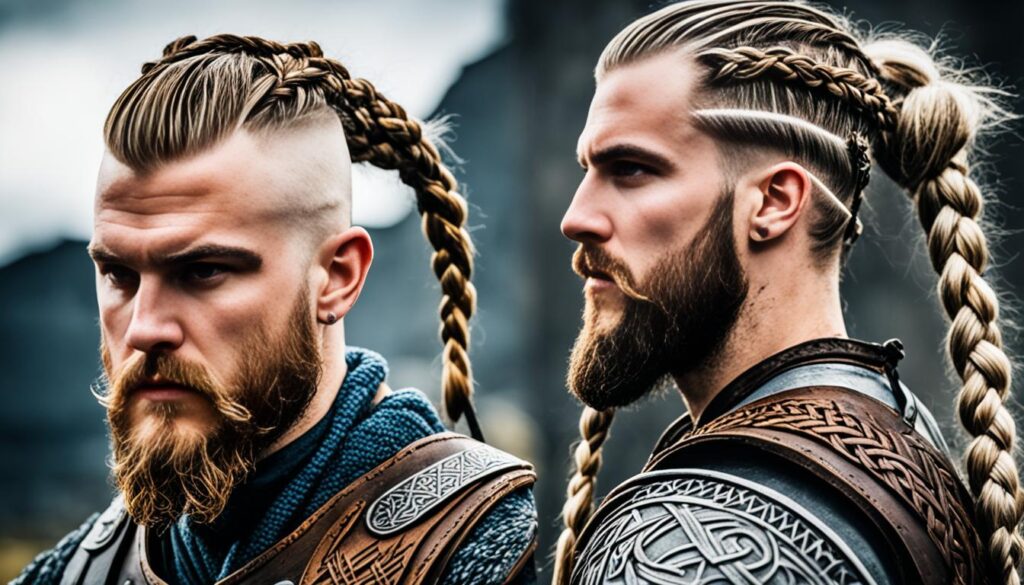 Viking hairstyles with shaved head