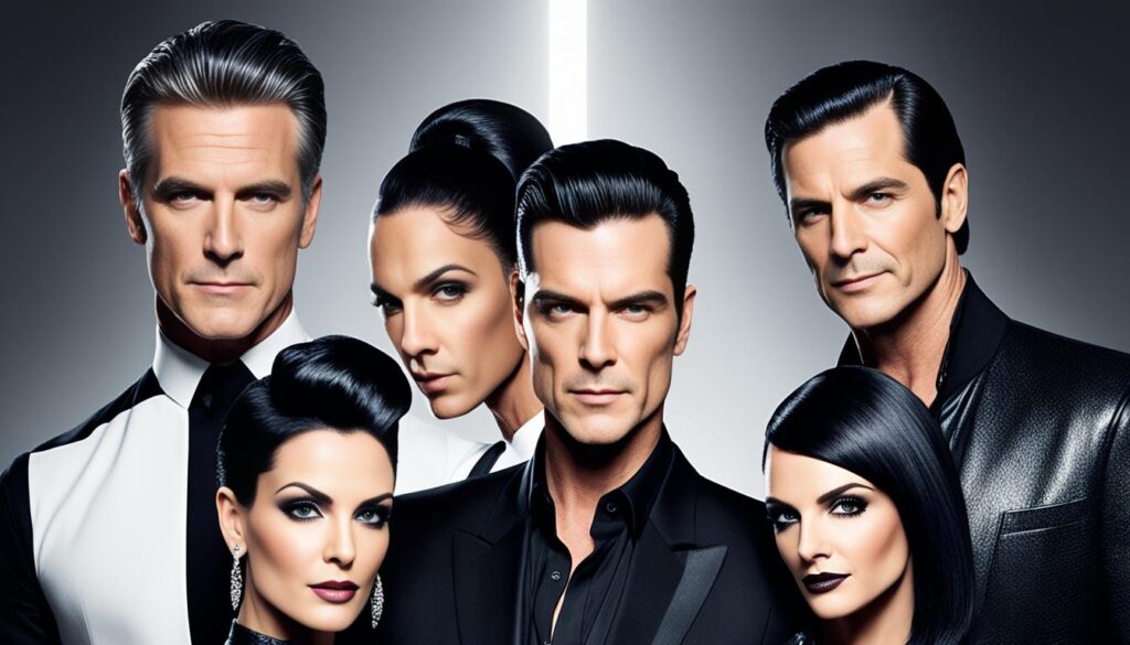 celebrities with jet black hair